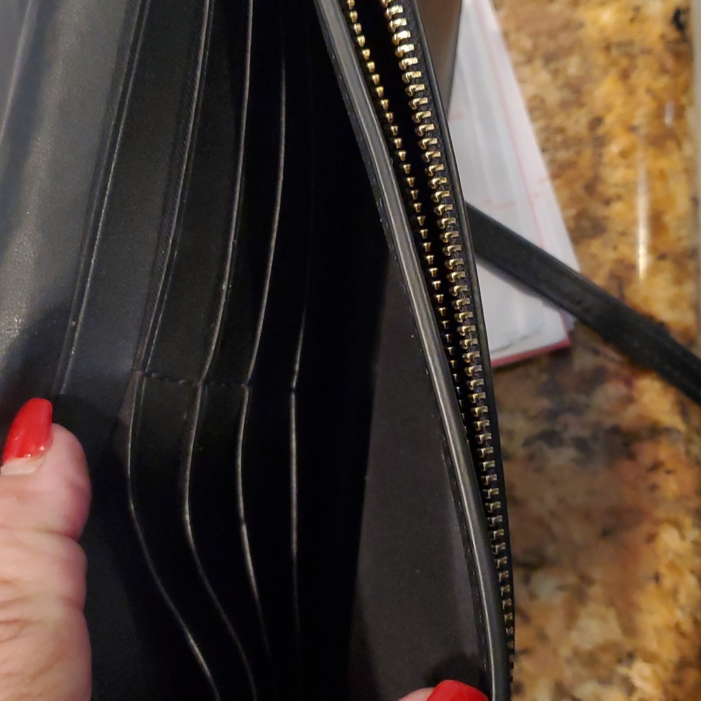 Coach signature canvas Anna foldover crossbody clutch - Picture 4 of 7